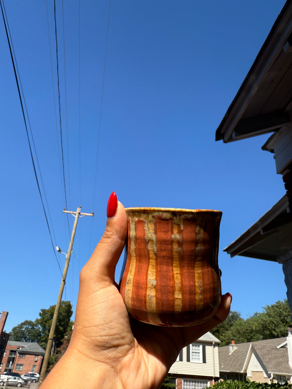 Striped cups