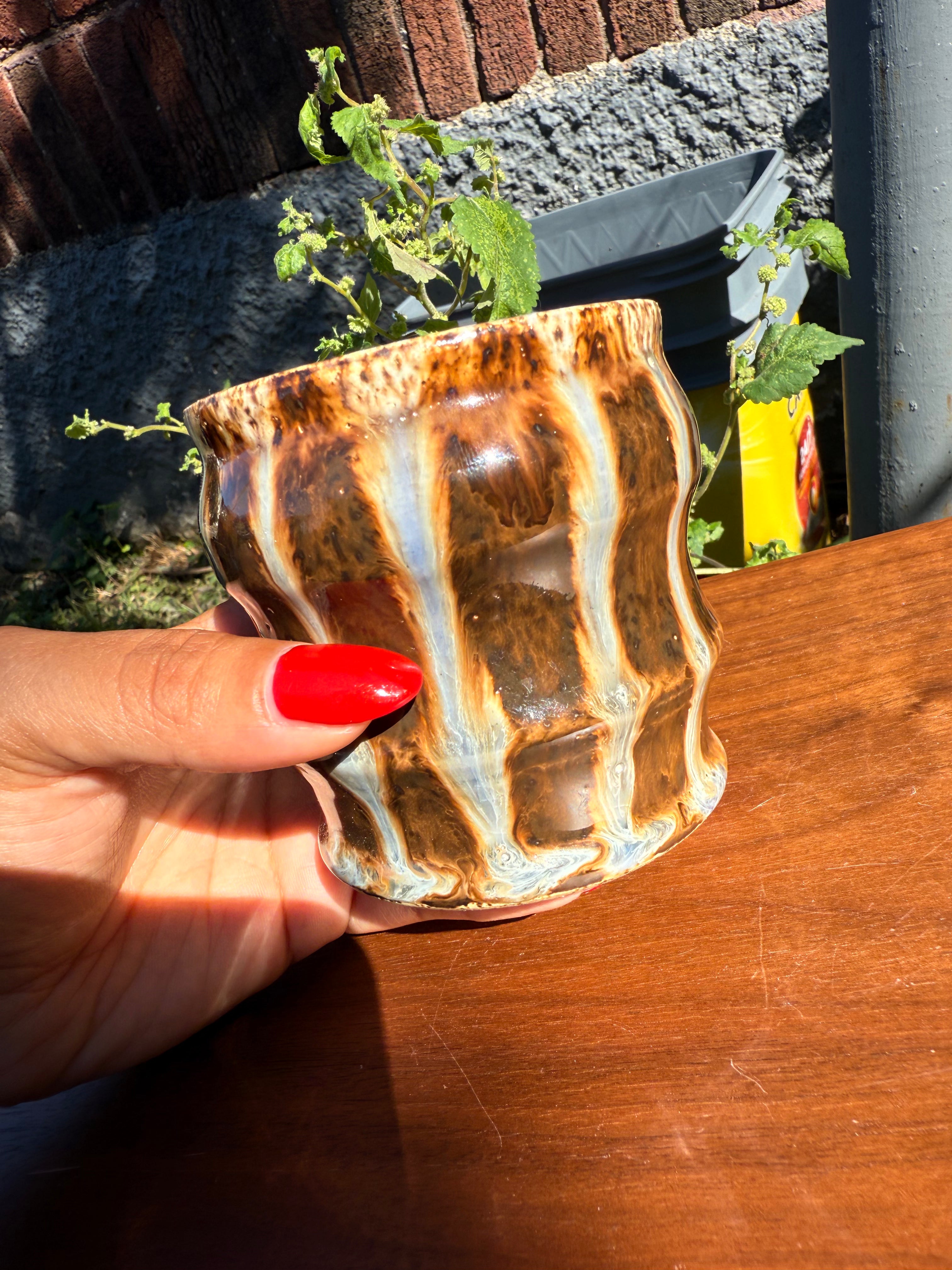 Striped cup