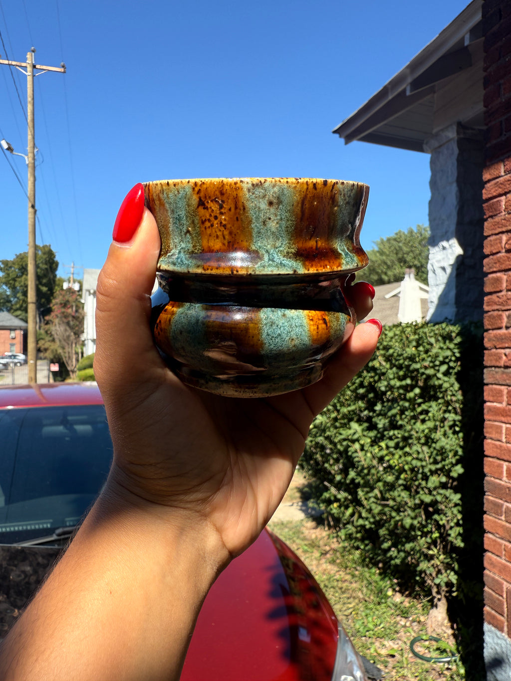 Striped cup