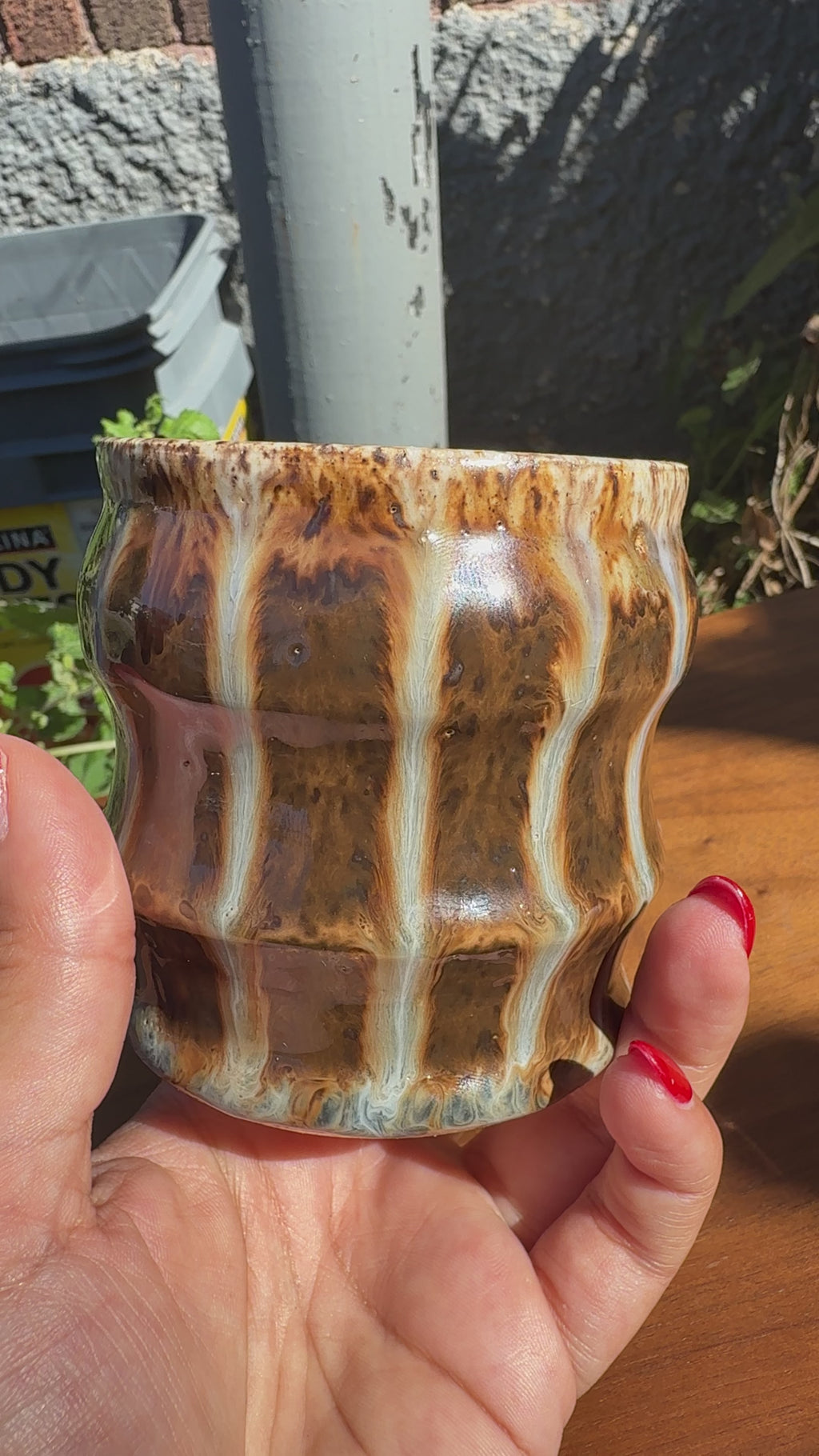 Striped cup