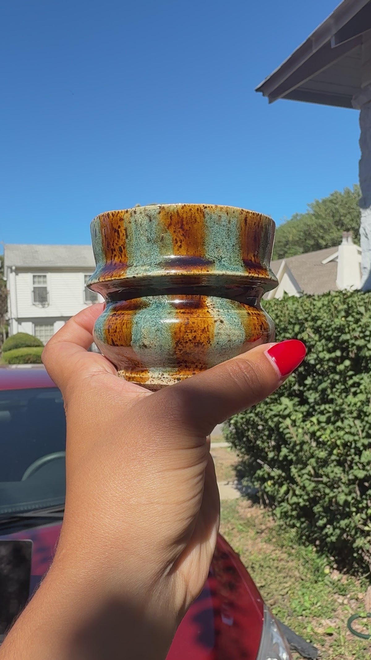 Striped cup