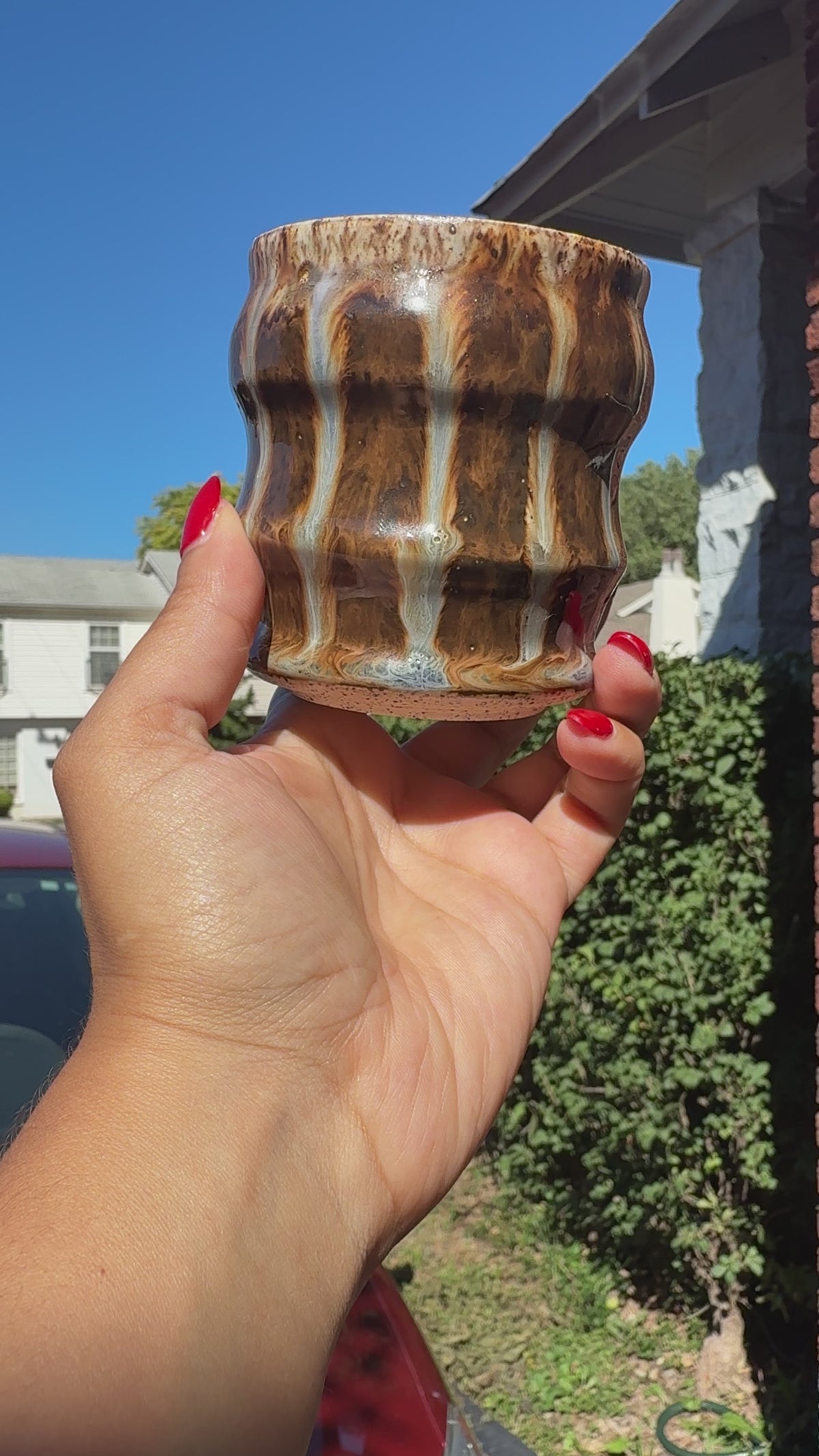 Striped cup